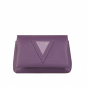 Preview: Crossbody Bag aus Kalbsleder in lila -EPONA- MINI